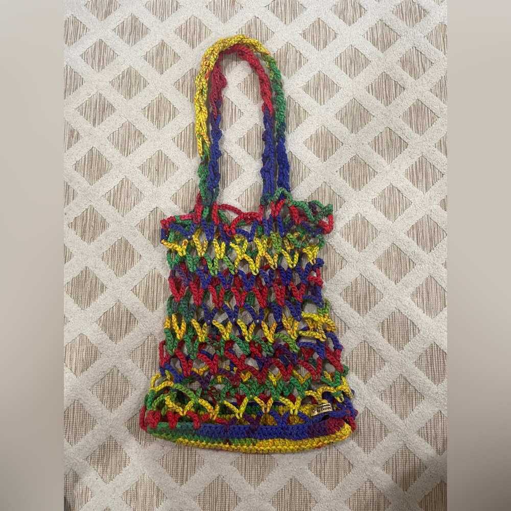 Multicolor Handmade Crocheted Bag